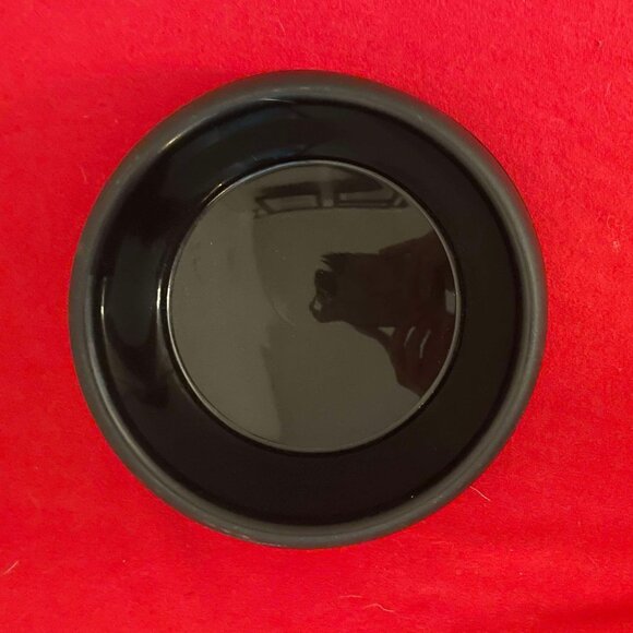 Dog Dish: Black Round Plastic Pet Dish, Medium - Picture 2 of 2
